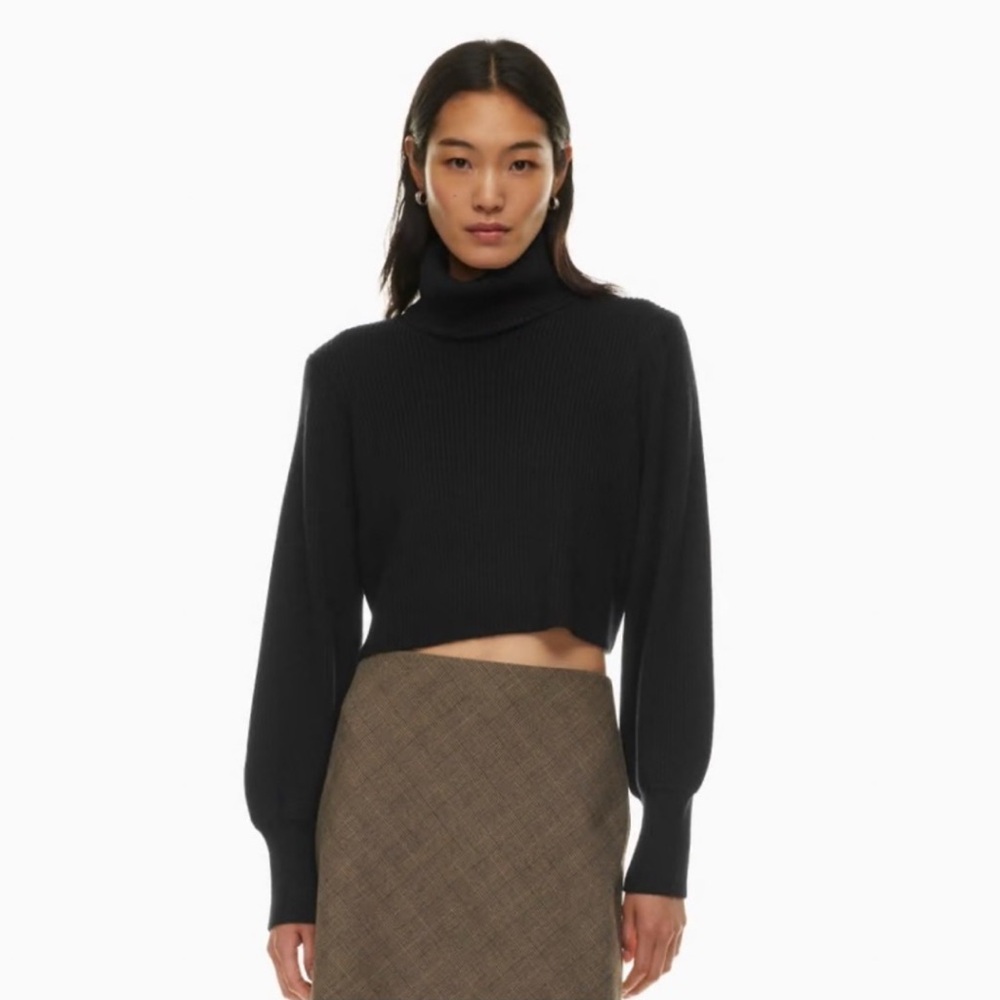 NEW Wilfred Black Rebecca Turtleneck Sweater